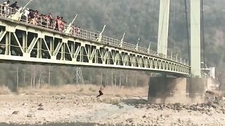 Some gay jumping in ganga revar from the brij