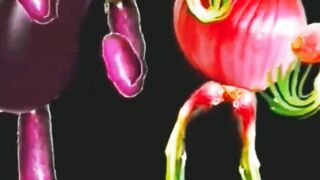 Dancing vegetable|vegetables fun|funny video