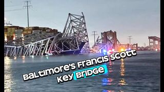 Major bridge in Baltimore collapses after being struck by ship, 6 people unaccounted for