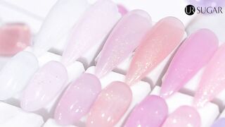 Rubber Base Gel Aurora Chameleon Pink Gold Flakes