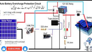 Auto battery Overcharge protction ciruit | DIY | Electrical Project | Extend your battery life