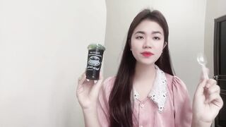 Chúng ta hãy cùng chị Chi thưởng thức và trải nghiệm ly thạch coffee