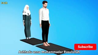 How to pray Fajr for woman (beginners) - with Subtitle