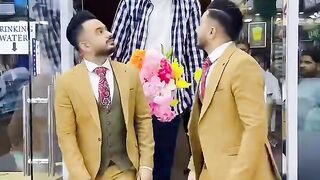 A created new funny????video with world tallest man