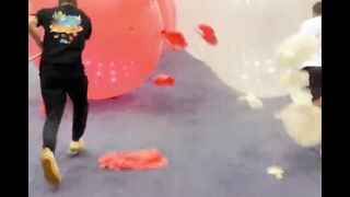 Our MOST INTENSE Balloon Popping Race!!
