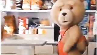 Oufff teddy bear and girl  #girl #