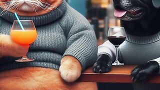 Funny cat ai stories #funny#cat#ai#cute#cute dog