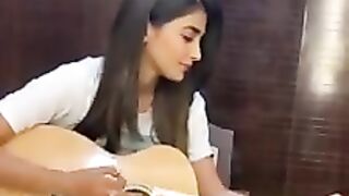Pooja Hegde live singing