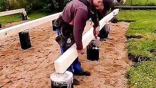 Turning wood into a catchy house