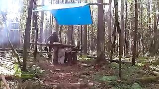 60 days of survival BUILDING of a Log Cabin UNDERGROUND