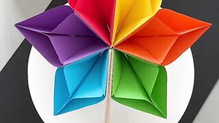 Very Easy Paper Flower Craft | Paper Flower Making Step By Step | DIY Flower Craft #ArtLovers #ArtisticSoul #CreativeExpression #ArtOfTheDay #ArtLife