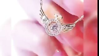 Crystals Charming wings locket