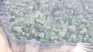 اجمل منظر من سماء بجانب نسر