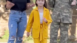 Ama baby dance reaction soldier girl viral video