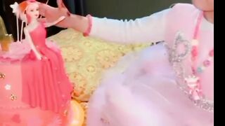 Nahl with Birthday Cake