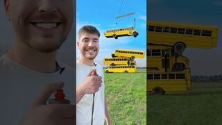 How Many school buses can we stack?