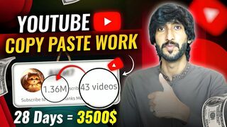 Copy/Paste Work , How to earn from youtube By Youtube AI Automation