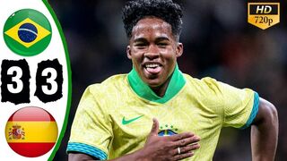 Spain vs Brazil 3-3 Highlights & All Goals 2024 HD