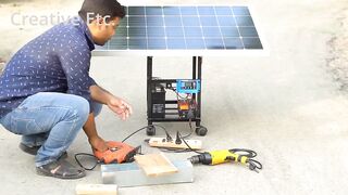 How to Make Portable Solar Inverter - Free Energy