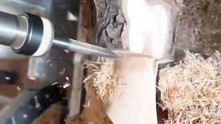 Automatic carving machine makes a smooth product in very short time #ANH