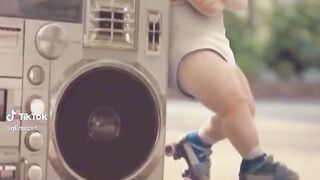Funny baby dance