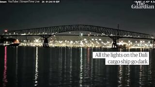 Baltimore Key Bridge collapse_ the Dali ship_s movements in the lead up to the hit.