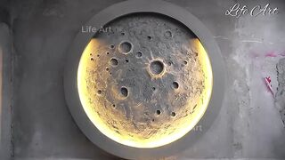Moon making with ciment | Moon at your home | Home decore