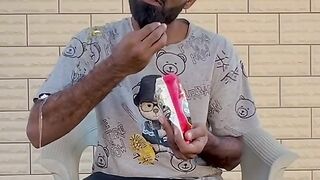 Egg fall on his head so funny