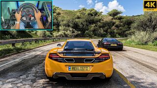 MCLAREN 12C COUPÉ - Forza Horizon 5 Steering Wheel Gameplay 4K