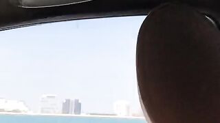 My car in sea going to Iceland|Iceland in Dubai |sea area