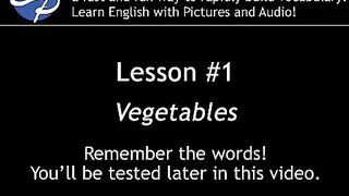 Learn English - English Vegetable Vocabulary