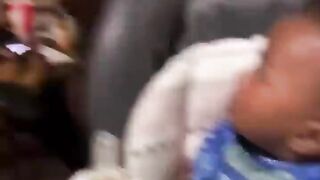 "Hilarious Reaction: Baby Starts Crying After Dad Gets a Haircut ????"