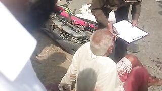 One man was killed and one injured by firing on the road