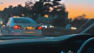 Evening time driving mood