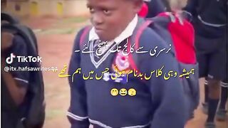 Confident attitude boys in Africa