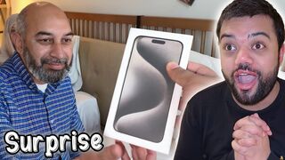 Surprising My Dad With A Brand New iPhone 15 Pro Max ❤️ - Bohot Khush Ho Gaye ???? Ducky Bahi Vlogs
