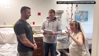 Bride in labor says 'I do' between contractions
