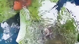 Setelah ganti air kolam LARVA LELE makin LAHAP makan PASTA