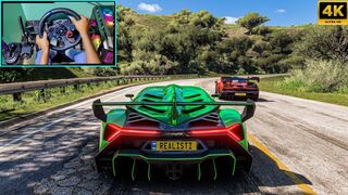 Lamborghini Veneno & McLaren Senna - Forza Horizon 5 - Steering Wheel Gameplay