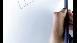 So cute lady drawing Pencil art draw to pencil