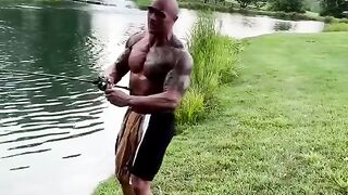 The Rock caught a HUGE FISH ???? (via The Rock/IG) #shorts