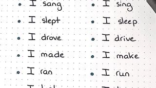 ENGLISH GRAMMAR PRESENT TENSE AND PAST TENSE