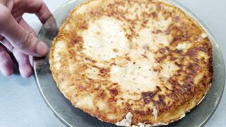 Ленивые хачапури на сковороде.Быстрый и вкусный рецепт