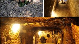 Jaringan terowongan Cu Chi di Vietnam