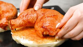 I no longer cook chicken legs without cabbage. This recipe is fantastic.