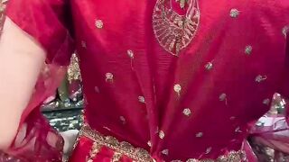 Red colour maxi