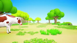 Color Changing Crazy Cow vs Bison - Funny Animals Cartoon Comedy Videos - Funny Cow Videos
