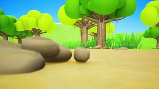 Cow's Magical Flying Car in Jungle - Gorilla vs Fox - Country Cows Farm - Funny Animals Cartoons