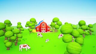 Crazy Baby Cow Adventures - Mr. Big Bear to Save Cows - Funny Animals Cows Comedy Cartoon Videos