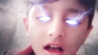 Now my son is in a good mood and trying to scare me